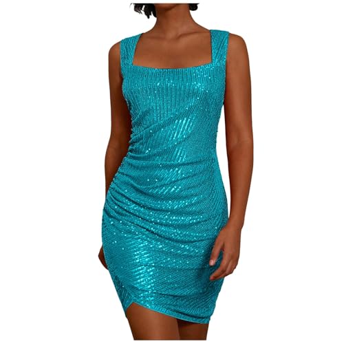 Deals Of The Day, Glitzerkleid Damen Glitzer Paillettenkleid - Abendkleider Elegant Silvester Kleid Kurz Festliche Pailettenkleider Frauen Weihnachtskleid Schöne Hochzeitskleid Partykleider von Zilosconcy