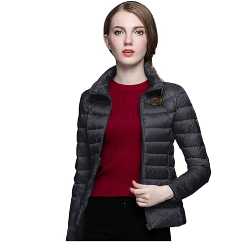 Deals of The Day, Daunenjacke Damen Entendaunen Steppjacke Mit Kapuze - Winterjacke Leicht Übergangsjacke Packbare Wasserdicht Pufferjacke Frauen Casual Thermo Oberteil von Zilosconcy