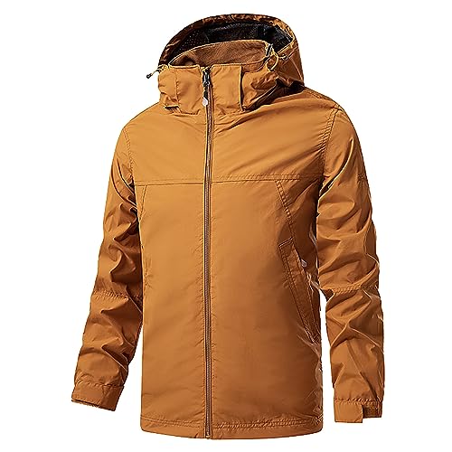 Deals of The Day, Skijacke Herren Wasserdicht Winterjacke - Snowboardjacke Winddichte Wanderjacke Outdoor Softshelljacke Jacke Mit Abnehmbarer Kapuze Für Wandern Männer von Zilosconcy