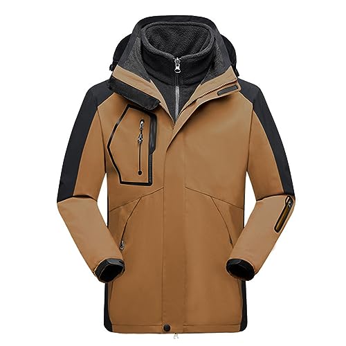 Deals of The Day, Skijacke Herren Winter Winterjacke - Snowboardjacke Wasserdicht Wanderjacke Winddichte Übergangsjacke Jacke Mit Abnehmbarer Kapuze Für Wandern Männer von Zilosconcy