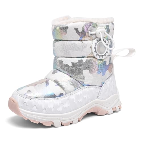 Deals of The Day, Winterstiefel Mädchen rutschfest Winterboots - Kinderstiefel Thermo Gefüttert Winterschuhe Dicke Sohle Schneestiefel Unisex Kinder Wasserdicht Gummistiefel von Zilosconcy