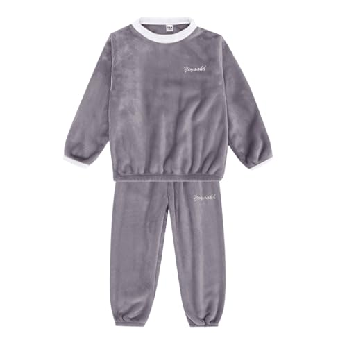 Flauschiger Schlafanzug, Flanell Schlafanzug Mädchen Plüsch Fleece Pyjama - Flauschiger Schlafanzug Kuschel Pyjama Frottee Pyjamas Warme Pjs Hose Winter Nachtwäsche Flauschiger Set Für Kinder von Zilosconcy