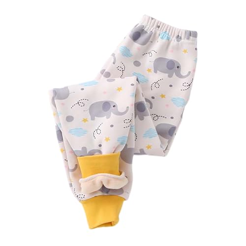 Fleecehose, Gefütterte Jogginghose Mädchen Elastische Taille Thermohose - Fleecehose Kuschel Winterhose Plüsch Cartoon Druck Hose Kinder Winter-Hosen von Zilosconcy