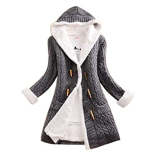 Fleecejacke Mit Teddyfutter, Blitzangebotefleecejacke Damen Warme Flauschig Plüschjacke - Jacken Plüsch Winterjacke Teddyfleece Jacke Lässige Wintermantel Mit Reißverschluss von Zilosconcy