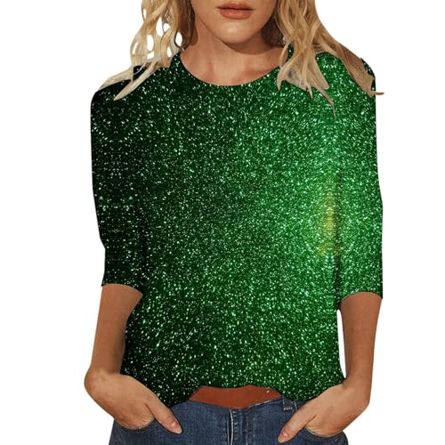 Glitzer Pullover Damen, Glitzer Oberteile Damen Elegant Pailletten Oberteil - Glitzer Pullover Shining Glitzertop Vintage Sexy Glitzer Bluse Frauen Shirt Festliche Oberteile Party Outfit von Zilosconcy