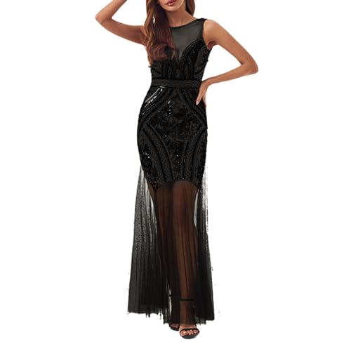 Glitzerkleid Damen, Paillettenkleid Damen Glitzer Glitzerkleid - Abendkleider Elegant Silvester Kleid Festliche Sexy Weihnachtskleid Frauen Pailettenkleider Schöne Hochzeitskleid Partykleider von Zilosconcy