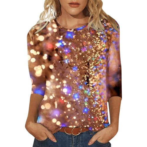 Glitzershirt Frauen, Pailletten Oberteil Damen Elegant Glitzer Oberteile - Glitzer Pullover Shining Glitzertop Rockabilly Casual Pailletten top Frauen Shirt Festliche Oberteile Disco Outfit von Zilosconcy