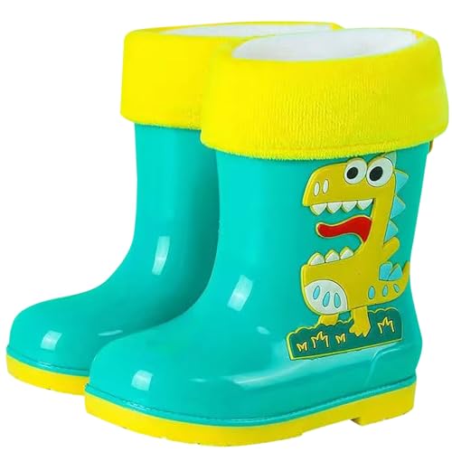 Gummistiefel Kinder Gefüttert, Gefütterte Gummistiefel Kinder Winter Gefüttert Thermo - Leicht Regenstiefel Warm Schneestiefel wasserdichte Regenschuhe & Kinderstiefel von Zilosconcy