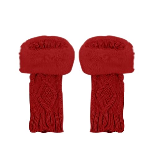 Handgelenkwärmer, Handstulpen Damen Ohne Finger Armstulpen - Fingerlose Handschuhe Gestrickte Pulswärmer Kaschmir Winter Strickhandschuhe Frauen Fäustlinge Halbe Fingerhandschuhe von Zilosconcy