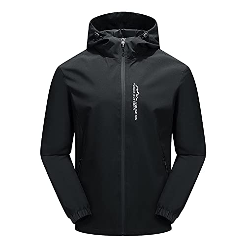 Herren Winterjacke Sale, Skijacke Herren Wasserdicht Winterjacke - Wanderjacke Winddichte Snowboardjacke Gefütterte Übergangsjacke Jacke Mit Abnehmbarer Kapuze Für Wandern Männer von Zilosconcy