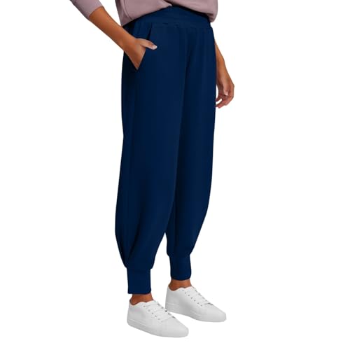 Jogginganzug Damen, Sporthose Damen Lang Jogginghose - Trainingshose Kordelzug Freizeithose Mit Gummizug Laufhosen Taschen Sweatpants Fitnessstudio Oversize Casual Mode von Zilosconcy