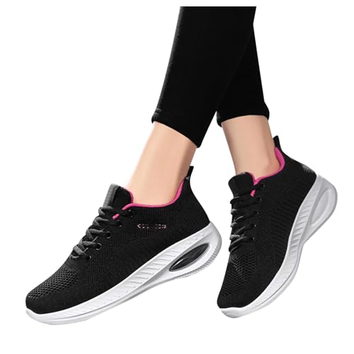 Joggingschuhe Damen, Joggingschuhe Damen Leichtgewichts Laufschuhe - Turnschuhe Atmungsaktiv Hallenschuhe Frauen Memory Foam Weich Tennisschuhe Mesh Slip On Sneakers Outdoor Walkingschuhe von Zilosconcy