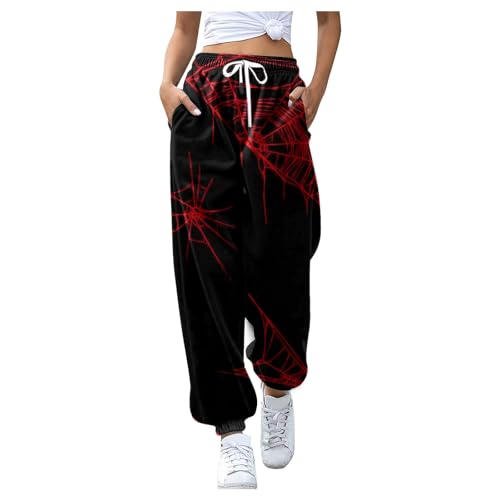 Joggpants Damen, Sporthose Damen Baumwolle Jogginghose - Weit Freizeithose Leichte Laufhosen Fitnessstudio Sweatpants Loose Fit High Waist Trainingshose Für Frauen von Zilosconcy