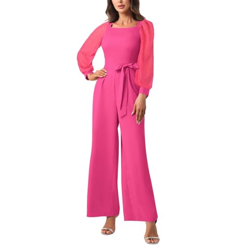 Jumpsuit Damen Elegant, Hosenanzüge Damen Elegant Hochzeit Zweiteiler - Brautmutter Anzug Festlich Jumpsuits Lässig Mode Hosen Anzug Frauen Große Größen Festlich Kleider Festlicher Suit von Zilosconcy