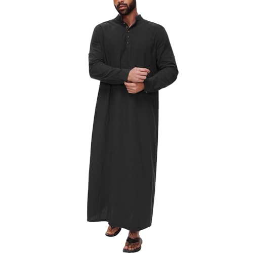 Kaftan Herren, Kaftan Herren Muslimische Abaya - Islamische Kleidung Muslim Gebetskleidung Herren Retro Lose arabische Robe von Zilosconcy