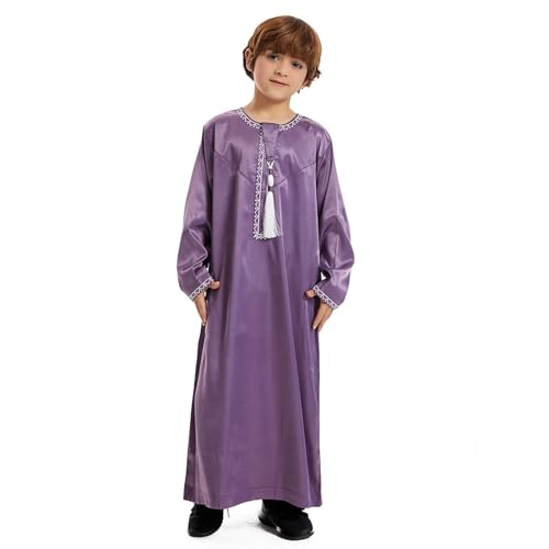 Kaftan Kinder, Kaftan Kinder Muslimische Abaya - Islamische Kleidung Muslim Gebetskleidung Kinder Junge Retro Lose Arabische Robe von Zilosconcy