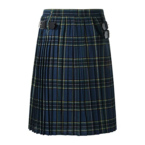 Kilt Herren, Kilt Herren Tartan Schottenrock - Tartan Rock Traditioneller Herrenrock Männer Kariert Cargo Fashion Utility Tartan Kilt Mit Riemen Und Großen Cargo Taschen 05 von Zilosconcy