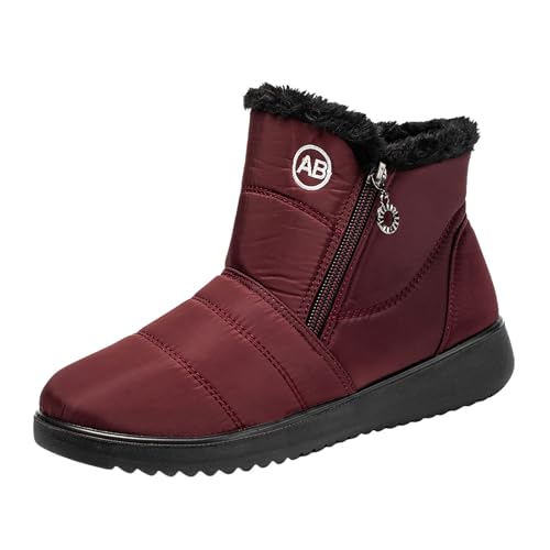 Kinderstiefel Gefüttert, Winterboots Mädchen rutschfest Winterstiefel - Kinderstiefel Dicke Sohle Gefüttert Winterschuhe Weich Schneestiefel Unisex Kinder Wasserdicht Gummistiefel von Zilosconcy