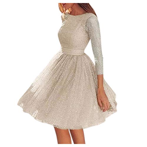 Outlet Angebote, Glitzerkleid Damen Glitzer Paillettenkleid - Silvester Kleid Elegant Abendkleider Festliche Rockabilly Weihnachtskleid Frauen Kleider Schöne Hochzeitskleid Partykleider von Zilosconcy