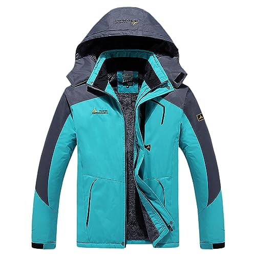 Outlet Angebote, Wanderjacke Wasserdicht Skijacke - Snowboardjacke Outdoor Funktionsjacke Winddicht Arbeitsjacke Winterjacke Warm Fleecejacke Jacken Mit Abnehmbarer Kapuze Für Frauen von Zilosconcy