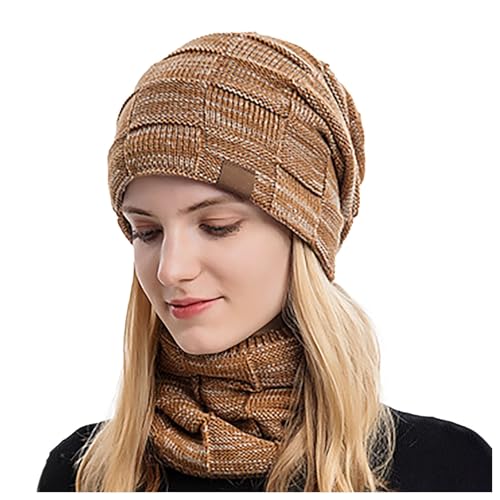 Outlet Angebote, Wintermütze Damen Warme Strickmützen - Wollmütze Slouch Beanie Winter Damenmützen Frauen Grobstrick Haube von Zilosconcy