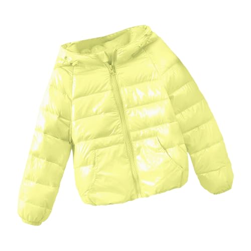 Puffer Jacke Mädchen, Winterjacke Mädchen Jungen Outdoor Steppjacke - Parka Gefüttert Puffer Jacke Leichte Kinder Warme Übergangsjacke Reißverschluss Kapuzenjacke Mit Taschen von Zilosconcy