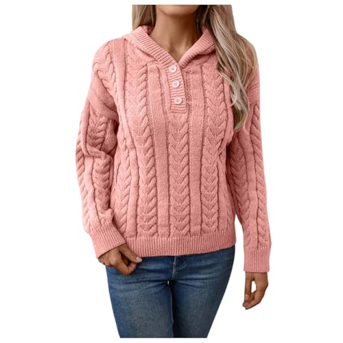 Pullover Damen Herbst, Blitzangebote des Tages Strickpullover Damen Langarm Rollkragen Pullover - Pulloverkleid Herbst Mode Langarmshirt Cardigan Casual Oberteile Tops von Zilosconcy