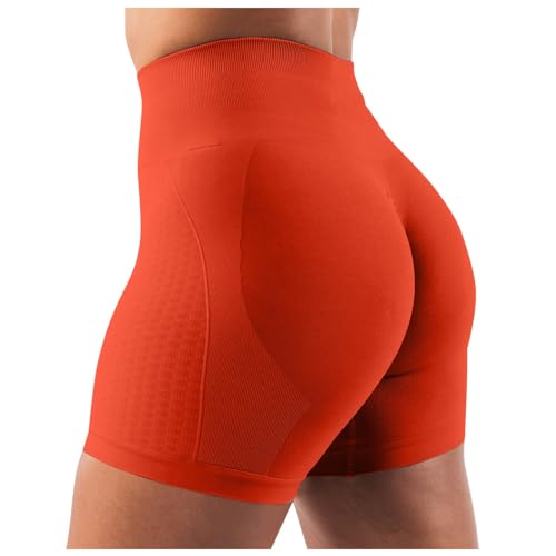 Radlerhose Damen Kurze Hohe Taille Gym Shorts - Sporthose Push Up Kurze Leggings Frauen Blickdicht Scrunch Yoga Hose Nahtlos Hotpants Sommer Unterhosen Für Fitness Läuft von Zilosconcy