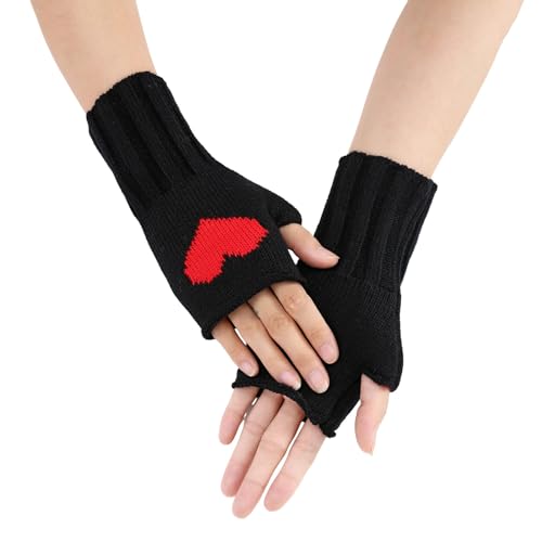 Retourenkauf, Armstulpen Damen Ohne Finger Handstulpen - Pulswärmer Gestrickte Fingerlose Handschuhe Winter Kaschmir Strickhandschuhe Frauen Fäustlinge Halbe Fingerhandschuhe von Zilosconcy