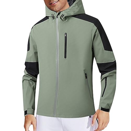 Retourenware, Skijacke Herren Wasserdicht Winterjacke - Snowboardjacke Winddichte Wanderjacke Gefütterte Softshelljacke Trekkingjacke Mit Abnehmbarer Kapuze Männer von Zilosconcy