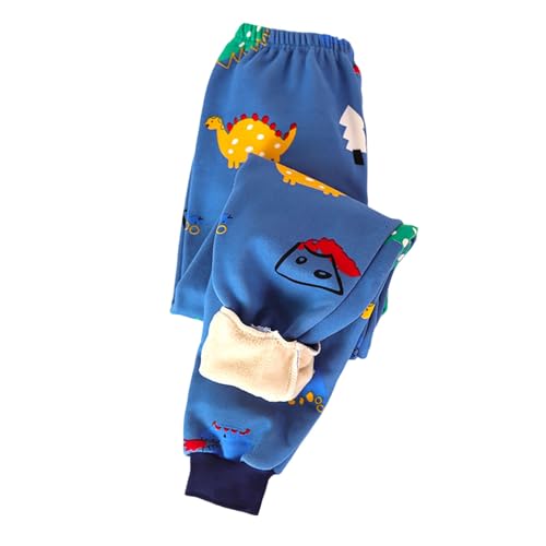 Retourenware, Thermohose Mädchen Elastische Taille Gefütterte Jogginghose - Fleecehose Kuschel Hose Plüsch Cartoon Druck Winterhose Kinder Winter-Hosen von Zilosconcy