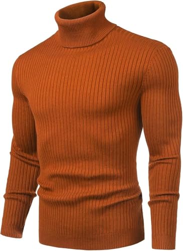 Rollkragenpullover Herren Slim Fit, Rollkragenpullover Herren Slim Fit Rollkragenshirt - Longsleeve Basic Einfarbig Turtleneck Langarmshirt Herrenrolli Unterzieh Pullover Rollkragenpulli Für Männer von Zilosconcy