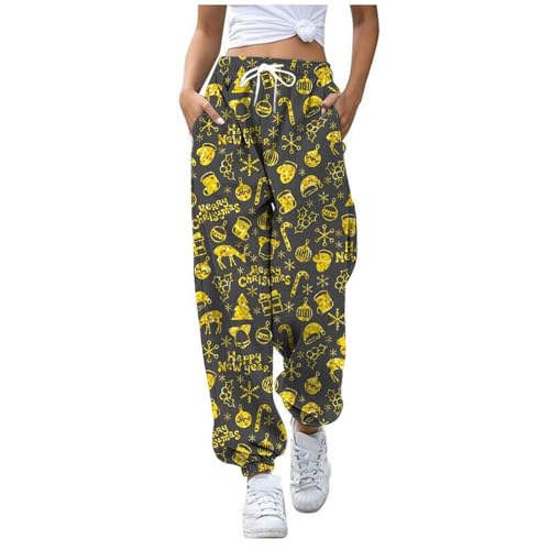 Sale Angebote, Halloween Hose Damen Baggy Mit Tasche Jogginghose - Lang Weite Joggpants Hip-Hop Jogginghosen Winter Traininghose Herbsthose von Zilosconcy