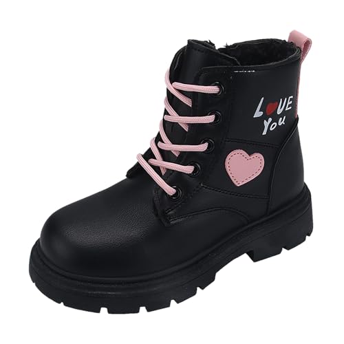 Schneeschuhe Mädchen, Winterboots Mädchen rutschfest Winterstiefel - Kinderstiefel Dicke Sohle Gefüttert Winterschuhe Weich Schneeschuhe Unisex Kinder Wasserdicht Gummistiefel von Zilosconcy