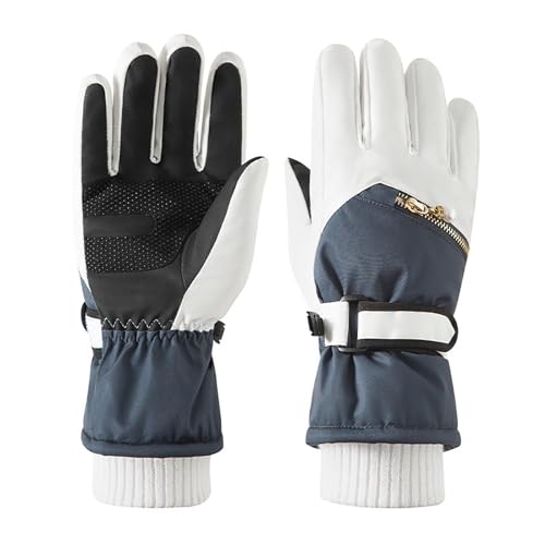 Ski Handschuh Herren, Skihandschuhe Damen wasserdichte Winterhandschuhe - Frostfit Thermo Handschuhe Winddicht Fahrradhandschuhe Herren Winter Warme Thermo Handschuhe von Zilosconcy