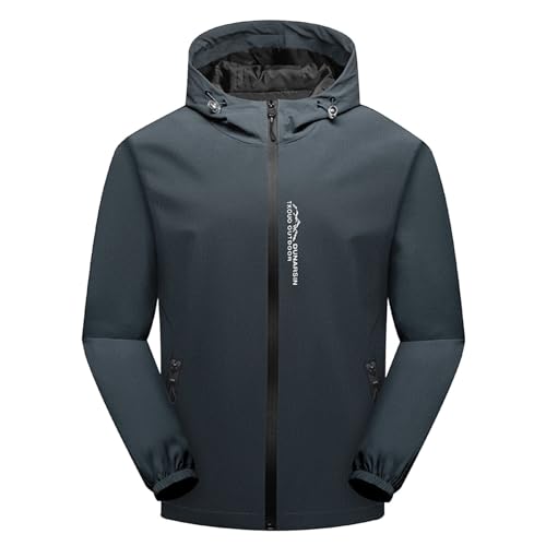 Snowboardjacke Herren, Skijacke Herren Wasserdicht Winterjacke - Wanderjacke Winter Snowboardjacke Winddichte Softshelljacke Jacke Mit Abnehmbarer Kapuze Für Wandern Männer von Zilosconcy