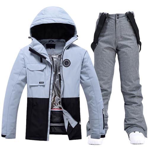 Snowboardjacke Herren, Winterjacke Herren Winter Skijacke - Wanderjacke Winddichte Snowboardjacke Wasserdicht Übergangsjacke Fleece-Futter Ski Regenmantel Mit Kapuze Männer von Zilosconcy