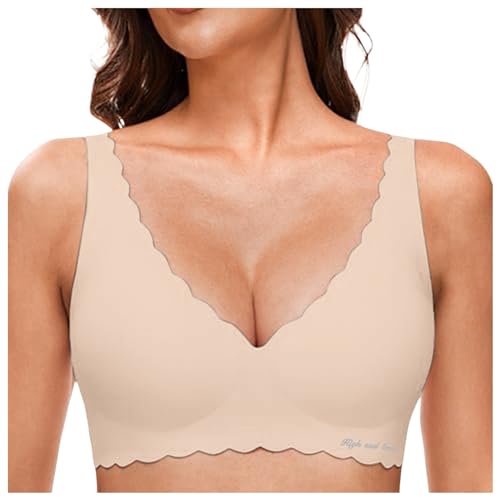 Sport BH Große Brüste, Ohne Bügel BH Damen Atmungsaktiv - Bustier Leicht Bralette Weich Baumwolle Komfort Elastisch Atmungsaktiver Und Ultrakomfortabler Schlaf BH von Zilosconcy