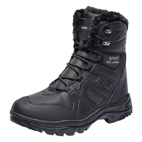 Tagesangebote Heute, Barfussschuhe Herren Winter Winterschuhe - Winterstiefel Gefüttert Barfuss Schuhe Schneeschuhe Fur Manner Warme Winterboots Schneestiefel Kurzschaft Stiefel Boots von Zilosconcy