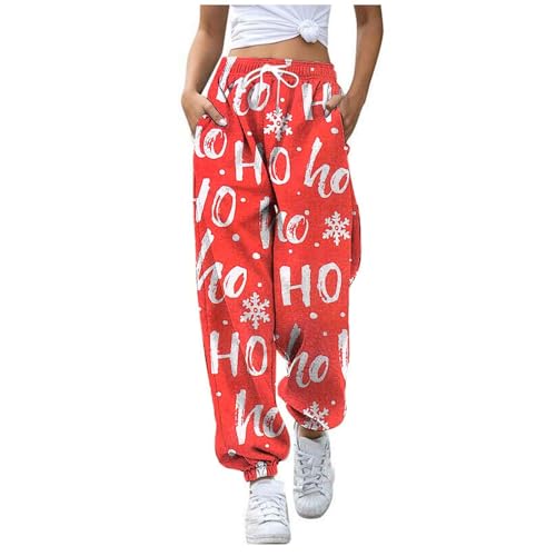 Tagesangebote Heute, Halloween Hose Damen Mit Tasche Lang Jogginghose - Pants Blumen Muster Joggpants Locker Leichte Freizeithose Angenehme Sporthose von Zilosconcy