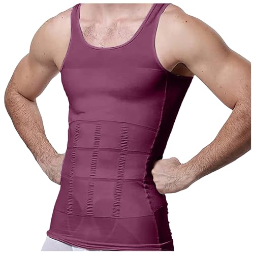 Tanktop Herren Gym, Unterhemd Herren Mehrfarbig Tank Top - Unterhemden Ärmelloses Muskelshirts Gym Licht Achselshirts Männer Atmungsaktiv Trägershirt Gekämmte Feinripp von Zilosconcy