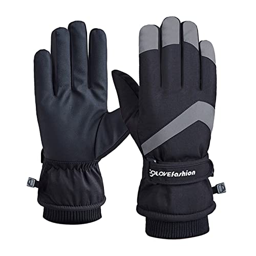 Thermo Handschuhe Herren, Winterhandschuhe Herren wasserdichte Skihandschuhe - Fahrradhandschuhe Winddicht Frostfit Thermo Handschuhe Winter Warme Snowboard Handschuhe von Zilosconcy