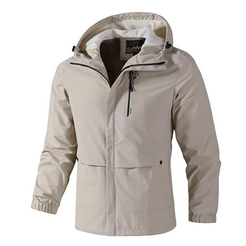 Winterjacke Herren, Skijacke Herren Wasserdicht Winterjacke - Snowboardjacke Winddichte Wanderjacke Gefütterte Übergangsjacke Fleece-Futter Ski Regenmantel Mit Kapuze Männer von Zilosconcy