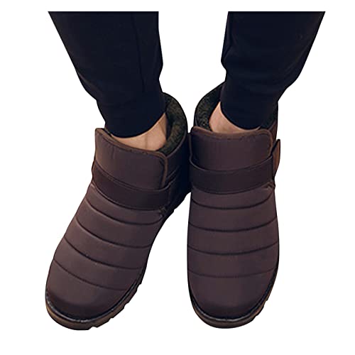 Winterschuhe Damen Gefüttert, Barfussschuhe Damen Gefüttert Winterschuhe - Winterstiefel Warme Winterboots Schneeschuhe Fur Frauen Barfuss Schuhe Schneestiefel Winter Kurzschaft Stiefel Boots von Zilosconcy