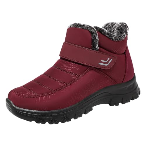 Winterschuhe Damen Gefüttert, Barfussschuhe Damen Winter Winterschuhe - Winterstiefel Gefüttert Schuhe Barfuss Fur Frauen Röck Barfußschuhe Winterboots Schneestiefel Kurzschaft Stiefel Boots von Zilosconcy