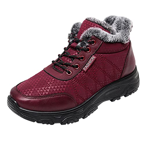 Winterschuhe Damen Wasserdicht, Winterschuhe Damen Winter Barfussschuhe - Winterstiefel Warme Schuhe Stiefel Fur Frauen wasserdichte Barfuss Leicht rutschfest Fitnessschuhe Wanderschuhe Unisex von Zilosconcy