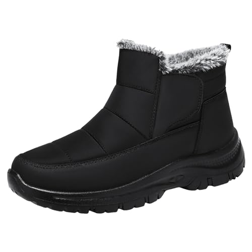 Winterstiefel Damen, Winterschuhe Damen Warme Barfussschuhe - Winterstiefel Gefüttert Schuhe Schneeschuhe Fur Frauen Winter Barfuss Leicht rutschfest Fitnessschuhe Wanderschuhe Unisex von Zilosconcy