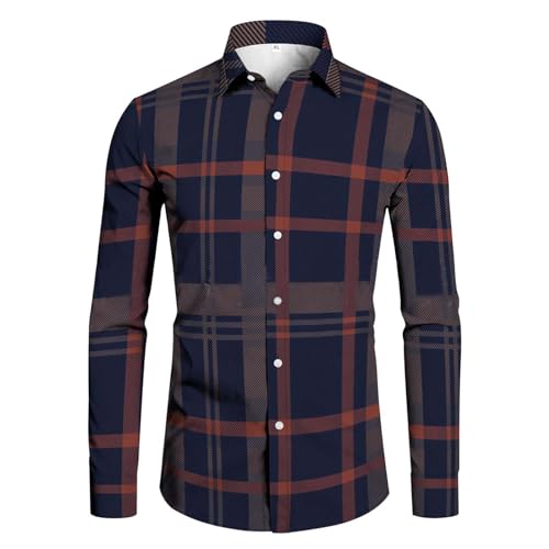 Zilosconcy Angebot des Tages, Holzfällerhemd Herren Langarm Karohemd - Flanellhemd Regular Fit Weiche Freizeithemden Casual Button Down Freizeithemd Mit Brusttasche Normal Passform Für Männer von Zilosconcy