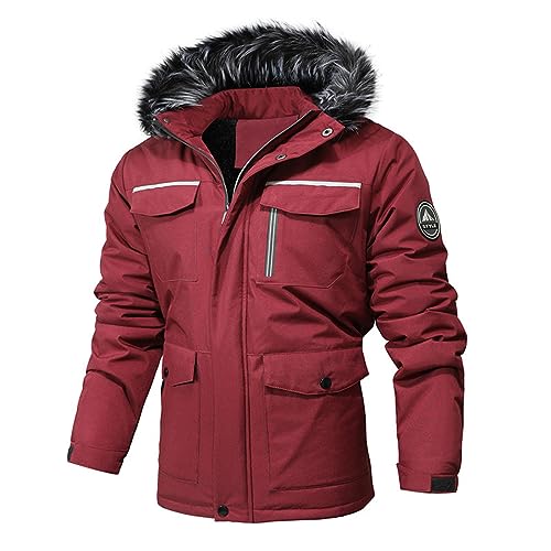 Zilosconcy B Ware, Skijacke Herren Winddichte Winterjacke - Snowboardjacke Wasserdicht Wanderjacke Outdoor Übergangsjacke Jacke Mit Abnehmbarer Kapuze Für Wandern Männer von Zilosconcy