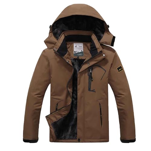 Zilosconcy Black Friday Angebote 2024, Winterjacke Herren Winter Skijacke - Snowboardjacke Wasserdicht Wanderjacke Gefütterte Softshelljacke Jacke Mit Abnehmbarer Kapuze Für Wandern Männer von Zilosconcy